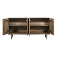 thumbnail image 3 of Leoti Warm Brown and Black Four Door Credenza, 3 of 8