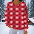 thumbnail image 5 of EchfiProm Womens Merry Christmas Sweatshirts Pullover Sweatshirt Cute Snowman Holiday Xmas Oversized Shirts for Women, 5 of 7