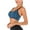 Blue, variant on Women's Sports Bra Paded Racerback Support Medium Support for Gym Workout Activewear Fitness Yoga Bra