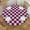 Checkered (Pink and Purple), variant on Leopard Tablecloth with Elastic Edge, Round Table Cover Washable Reusable Cheetah Print Table Cloths for Kitchen Dining Party, Small (Fits 40-44 in)