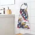 thumbnail image 3 of Yayeee 100% Cotton Hand Towels for Bathroom 16" x 28" Soft Absorbent Kitchen Towel, American Eagle Pattern, 3 of 7