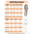 thumbnail image 4 of UVN Two Piece Sets for Women Casual Outfits Sets Textured Long Sleeve Shirts and Long Pants Lounge Set Fall Pajama Sets with Pockets, 4 of 4