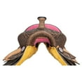 thumbnail image 3 of Schneiders Double S Reno II Pink Barrel Saddle for Horses | Brown | Size 15, 3 of 5