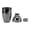 Black, variant on Rupoun 304 Stainless Steel Bar Cocktail Shaker French Style Two-Piece Bartender Mixed Drinks Milk Tea Shaker Cup Silver (7.87 inches / 20 cm)