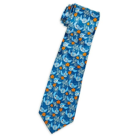 Disney Parks Stitch Silk Tie For Adults New with