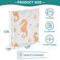 thumbnail image 3 of FORMRS 3 Ring Binder 1.5 inch with Pockets Set of 2 Clip Board 200 Sheets Capacity, White Seahorse, 3 of 8
