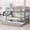 Gray, variant on Harper & Bright Designs Detachable Bunk Bed Twin over Twin with Trundle, Wood Twin Size Bunk Bed Frame with Ladder and Guardrail, Separate into 2 Twin Beds, Espresso