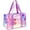 purple, variant on Fammart Large Clear Beach Tote , Clear Beach Bag for Women, Large Pool Tote Bag With Zipper Closure, Waterproof, Sandproof, Black