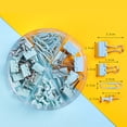 thumbnail image 4 of Binder Clips Set Universal 72PCS Metal Paper Clip Push Pin Paper Clamp with Box, 4 of 10