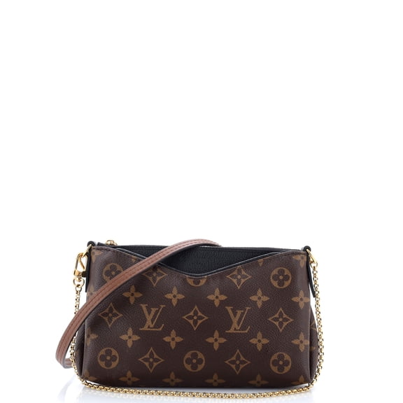 Pre-Owned Pallas Clutch Monogram Canvas with Leather By Rebag