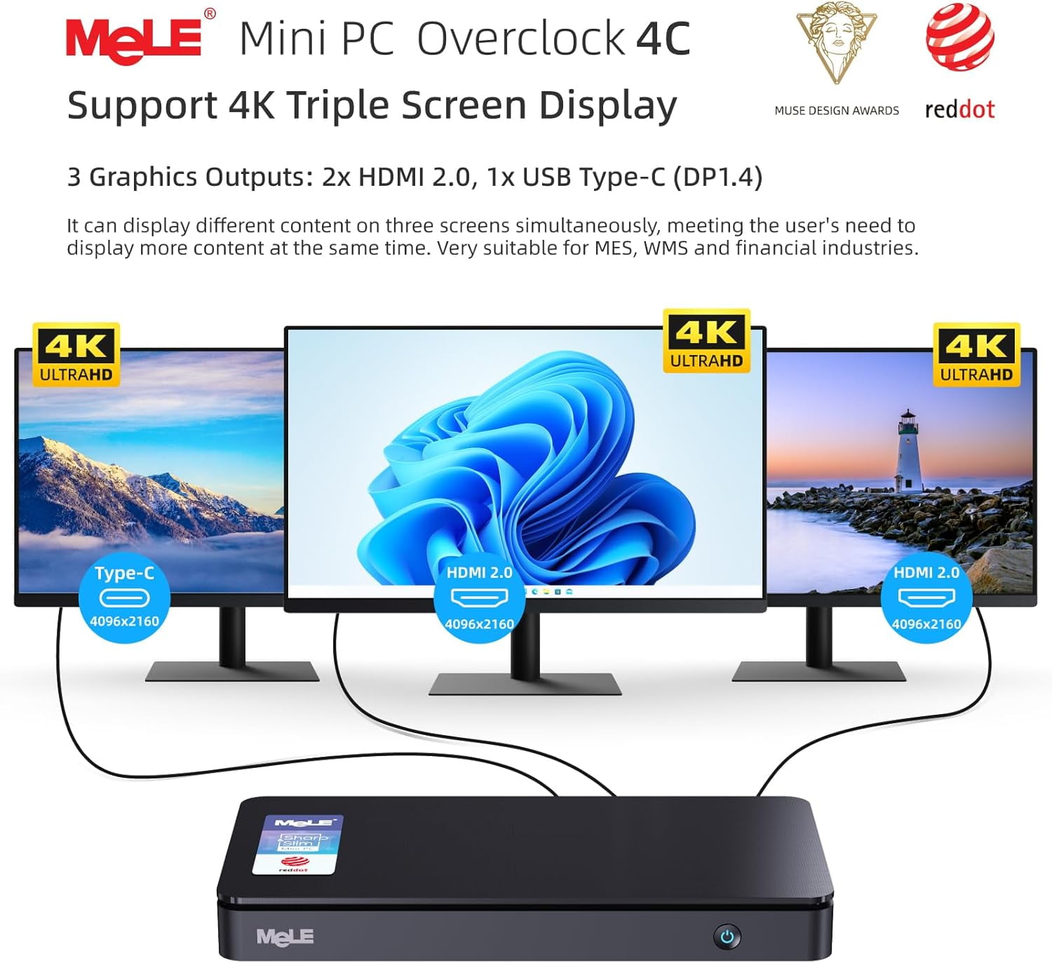 MeLE Slim Mini PC Intel N150 32GB 512GB Overclock4C 4K UHD Mini Desktop Computer (New)