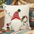thumbnail image 6 of Qocolhg Christmas Decorations Outdoor Indoor, New Christmas Embroidered Pillow Cushion Cover Dwarf Snowman Deer 45X45 Bed Home Pillow Cover, on Sale Clearance!, 6 of 6