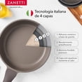 thumbnail image 3 of Juego de 2 Piezas - Sartén de 20 cm y Sartén de 24 cm Antiadherente de Granito Gris - Tecnologia Italiana - 100% libre de PFOA - Color Gris, 3 of 9