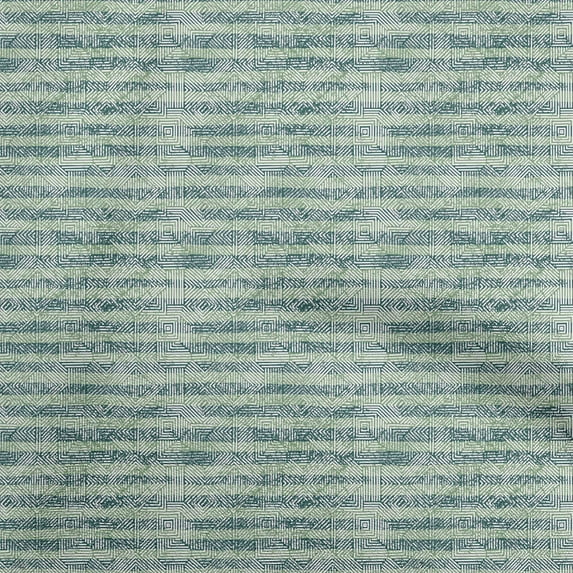 oneOone Rayon Light Green Fabric Geometric Lines With Texture Dress Material Fabric Print Fabric By The Yard 56 Inch Wide