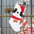 thumbnail image 6 of JeashCHAT Dog Christmas Stockings, 17 Inches Cute Pet Xmas Stockings with Red Santa Hat and Dog Bone Hanging Ornament, Christmas Decorations, Xmas Gifts for Pets, 6 of 6