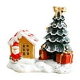 thumbnail image 3 of Pequeña y linda estatua navideña, figura de resina para árbol de Navidad, vitrina, estantería para casa, adorno para árbol de Navidad, esculturas para Papá Noel, 3 of 8