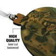 thumbnail image 3 of Ocelot Wild Cat Wood Christmas Tree Holiday Ornament, 3 of 7