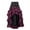 Wine Red, variant on VUPSGEZ Clearance Women Middle Ages Ruffles Patchwork Irregular Vintage Cupcake Ankle-Length Skirt (Brown,L)