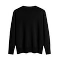 thumbnail image 6 of Odbmxy Sweater for Women 2024 V-Neck Long Sleeve Cardigan Sweaters for Women Trendy Knit Loose Button up Black Sweaters, 6 of 10