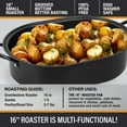 thumbnail image 7 of Granite Stone Oval Roaster Pan, Small 16” Ultra Nonstick Roasting Pan with Lid, 7 of 7
