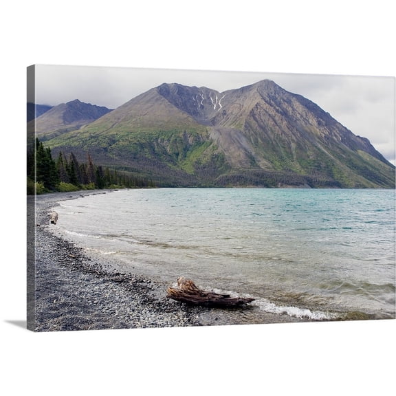 Great BIG Canvas | "Kathleen Lake in Yukon Territory, Canada, in the Kluane National Park and Reserve" Canvas Wall Art - 30x20