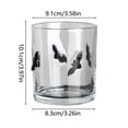 thumbnail image 2 of Qocolcyl Halloween Embossed Glass Cups Set,Ghost Pumpkin Bat Black Cat Clear Tumbler Mugs,Holiday Drinking Glassware for Coffee Cocktail Juice Halloween Party Table Kitchen Decor Supplies, 2 of 7