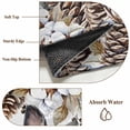 thumbnail image 6 of Round Rug 3.3Ft Washable Non-Slip, Grey Rabbits Circle Area Rugs for Living Room Bedroom, Pine Cones Brown Plants Farmhouse Wooden Indoor Floor Mats Carpet Runner for Home Decor Aesthetic, 6 of 8