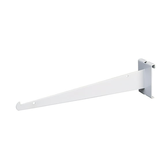Econoco Shelf Support Bracket for grid panels, 12", White - Pack of 48