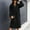 Black, variant on Women's Double Breasted Pea Coat, Notched Lapel Long Sleeve Wool Blend Trench Coats Fall Winter Essential Elegant Jacket Outwear