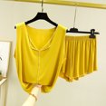 thumbnail image 2 of fatyb 2 Piece Womens Pajama Sets Loungewear Shorts Sleeveless V Neck Tank Tops Summer Outfits for Women, 2 of 3