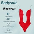 thumbnail image 3 of XL Faja moldeadora de cuerpo de encaje para mujer, Body Invisible sin tirantes con escote en V profundo, ropa moldeadora sin espalda, 3 of 4