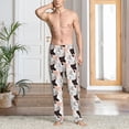 thumbnail image 2 of Logiee Pigs Print Pajama Pants for Men,Men’s Pajama Bottoms,Mens PJ Pants with Pockets & Button Fly-Large, 2 of 6