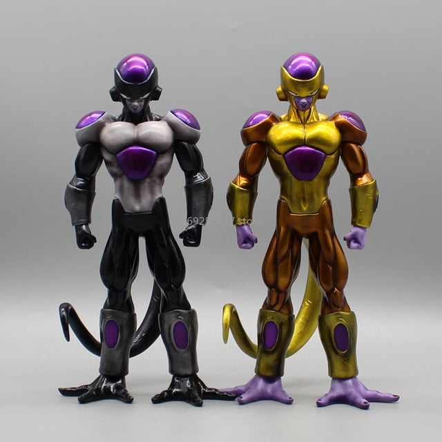 25cm Anime Dragon Ball Z Figure GK Black Golden Freezer Super Frieza Action Figurine PVC Collection Model Toys Gift zhangyuxiang LED