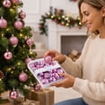 thumbnail image 7 of 42-Piece Pink Plastic Christmas Ball Set, Shatterproof Christmas Tree Ornaments, Assorted Reflective Sphere Collection Christmas Ornaments for Holiday Decor, 7 of 7