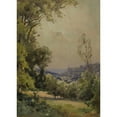 thumbnail image 2 of Eugène Bourgeois 14x18 Gold Ornate Wood Frame and Double Matted Museum Art Print Titled - Landscape (1901), 2 of 4