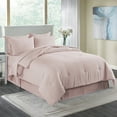 thumbnail image 2 of JML 8 Piece Comforter Set - Soft Microfiber Cationic Dyeing Bed in a Bag, Queen, Pink, 2 of 7