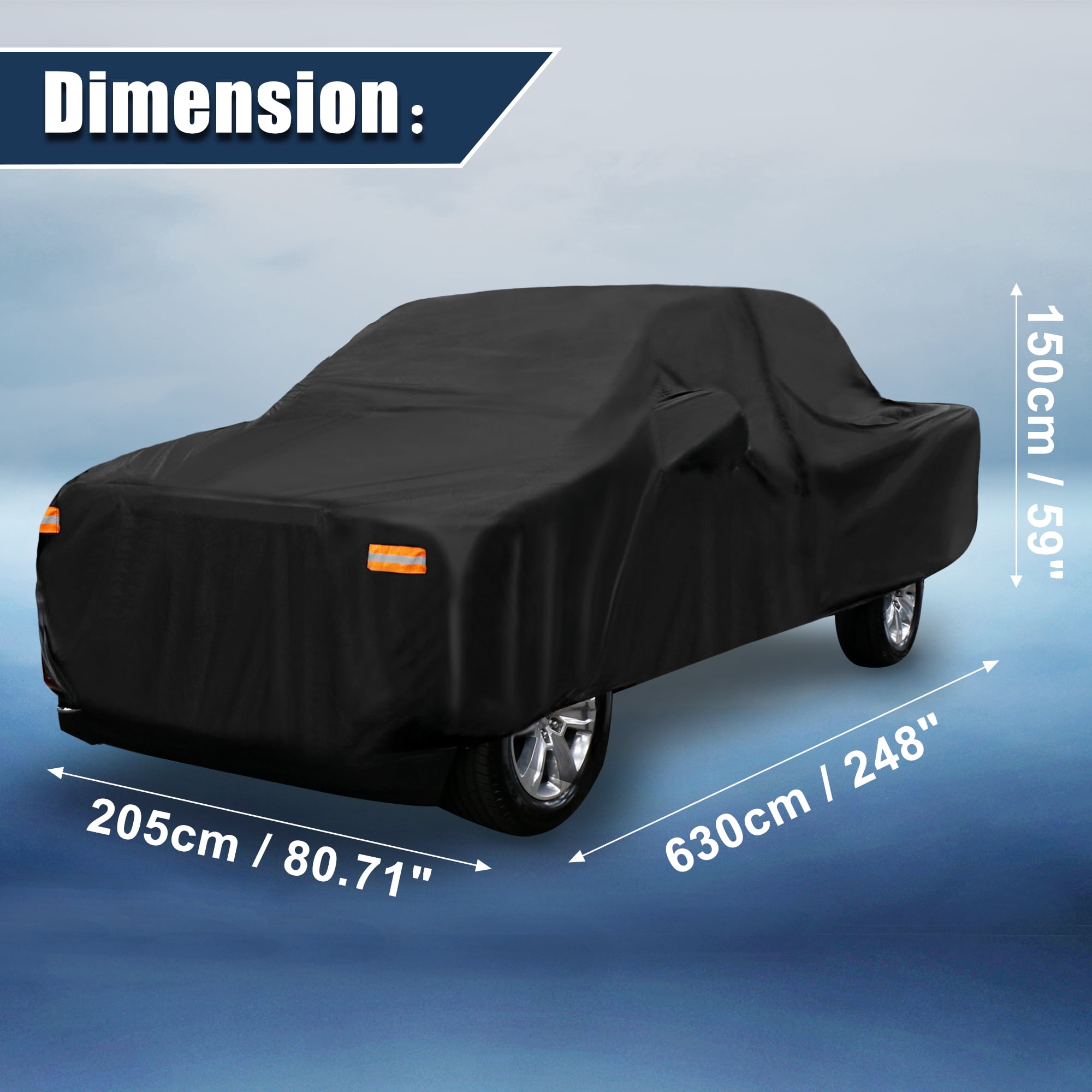 Unique Bargains Pickup Truck Cover for Ford F150 Crew Cab Pickup 04-21 Sun Rain Protection