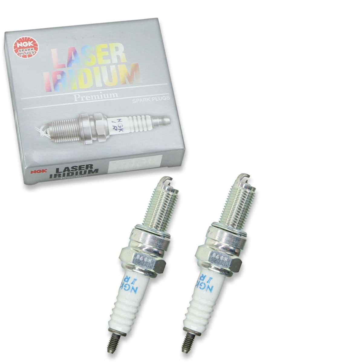2 pc NGK 6289 Laser Iridium Spark Plugs for 09482-00558 5390 92070-0014 94700-00408 94701-00408 94703-00408 IU27D Ignition Wire Secondary