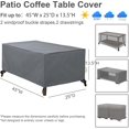 thumbnail image 4 of Patio Furniture Covers,Outdoor Furniture Cover Waterproof,Patio Furniture Set Covers for 4 Piece Outdoor Conversation Set,Patio Covers Set X-Large (Grey), 4 of 16