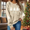 thumbnail image 2 of ABATAB Christmas Sweatshirts for Women Crewneck Cute Christmas Graphic Print Long Sleeve Shirt Holiday Party Pullover Blouse, 2 of 6