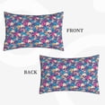 thumbnail image 3 of Binfone Skull blue leaf Standard Size Pillowcase, Long Staple Pure Cotton Envelope Closure Pillow Cover (Pillow core not included),16"x24", 3 of 7