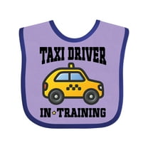 Inktastic Taxi Driver in Training Boys or Girls Baby Bib