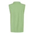 thumbnail image 4 of DHFJKG Polo Shirts For Women Casual Sleeveless Basic Top Stretch Soft Solid Color Turndown Collar Golf Tennis Shirts Stylish Tops, 4 of 5