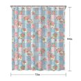 thumbnail image 5 of Pioneer Flower Floral Print Pattern Shower Curtain 72"x84", Bathroom Decorative Shower Curtain Set with 12 Hooks, Waterproof Washable, 5 of 6