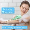thumbnail image 5 of Limpieza corporal profunda, para baño y ducha, múltiples texturas para una exfoliación suave y profunda, espuma abundante y abundante (paquete de 3), 5 of 5