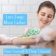 thumbnail image 5 of Cuerpo de limpieza profunda, para baño y ducha, múltiples texturas para una exfoliación suave y profunda, espuma generosa y rica (paquete de 3), 5 of 5