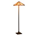 thumbnail image 1 of Gymax Tiffany-Style Mission 2-Light Floor Standing Lamp w/ 18'' Wide Shade Home Decor, 1 of 10