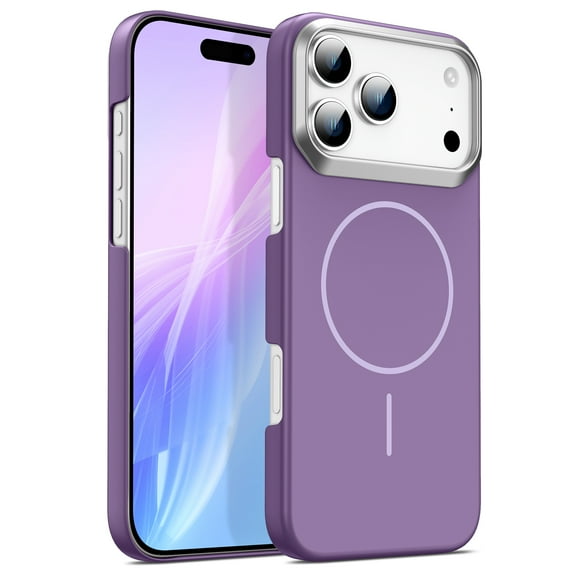 for iPhone 16e Magnetic Case, Military Grade Drop Protection, Rugged Case Compatible with Mag-Safe Charging, Non-Yellowing, Shockproof Anti-Scratch Cover for iPhone 16e, Purple