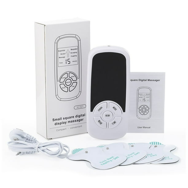 TENS electroestimulador muscular eléctrico, masajeador de espalda y cuello, alivio del dolor de columna Cervical, electroestimulador EMS, 6 modos
