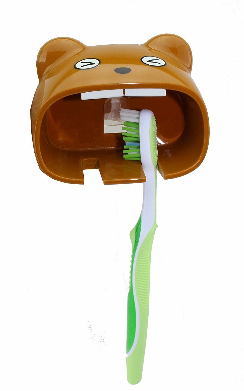 Super Cute Mouth Bear Style Toothbrush Holder Color Brown LS02090